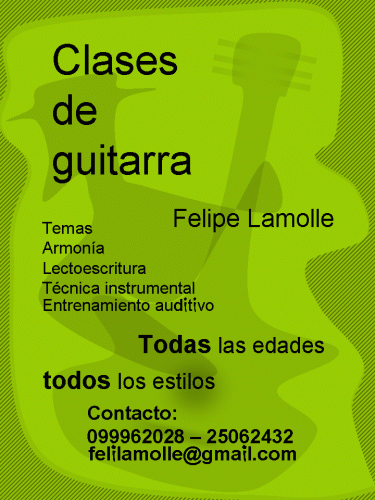 Clases de guitarra a cargo de Felipe Lamolle  - Imagen 1